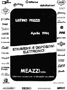 Catalogo Strumenti Meazzi 1984