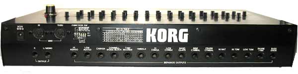 MR-16 Korg Back Panel