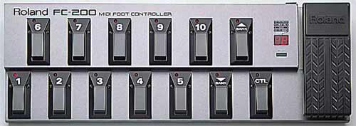 Roland FC-200 MIDI Foot Controller Quick Guide Manual
