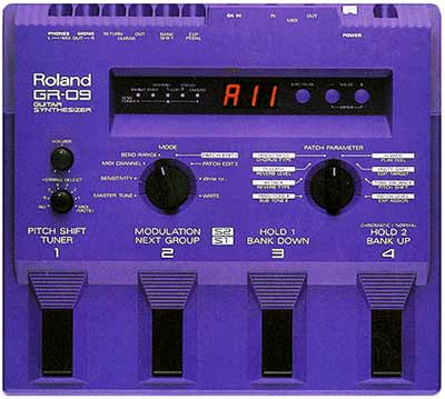 ROLAND GR-09 GUITAR SYNTH QUICK GUIDE - MANUAL