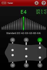 Accordatore Tuner per chitarra e Android Smartphone