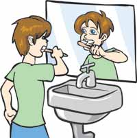 Cepillarse los dientes